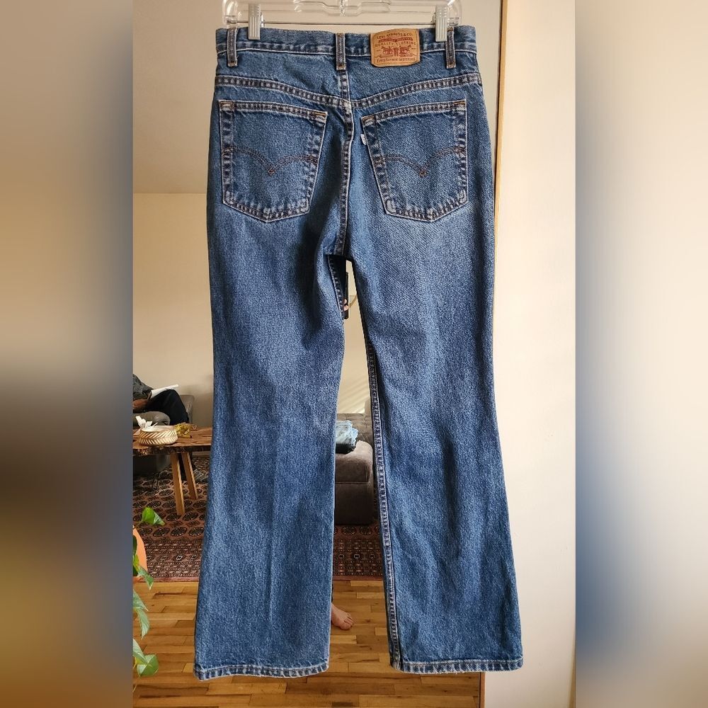Vintage 90s Bootcut White Tab Levi Strauss Denim Jeans Size 31